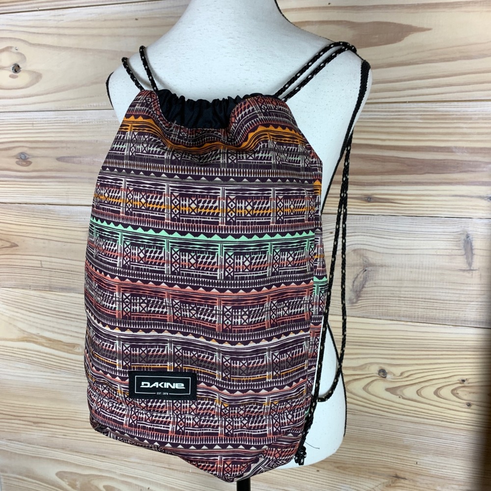 Dakine Cinch Pack 16L Unisex OS Multi Geometric Tribal Recycled Drawstring Bag